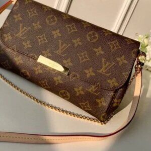 🎀 LOUIS VUITTON Favorite MM Damier Ebene Shoulder Crossbody Bag